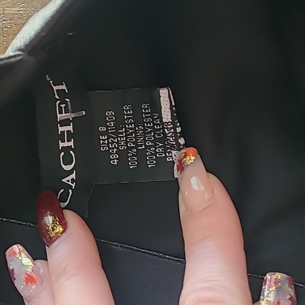 Cachet Gold Metallic Mini Dress 8 - Picture 5 of 7